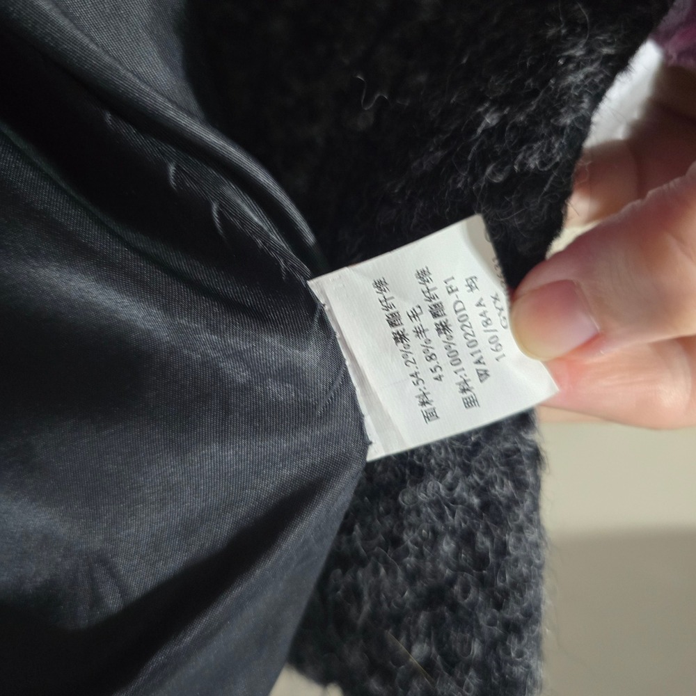 Vintage Artka Crazy In Life Grey Hooded Embroidered Cape Cloak Poncho Coat - Picture 3 of 11
